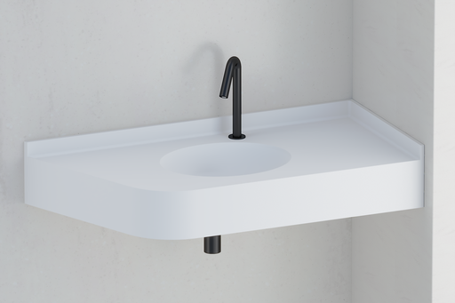 Plan vasque MX1050 en angle et PMR