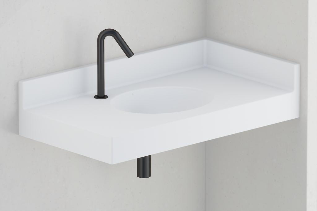 Plan Vasque d'angle NOVO monobloc PMR