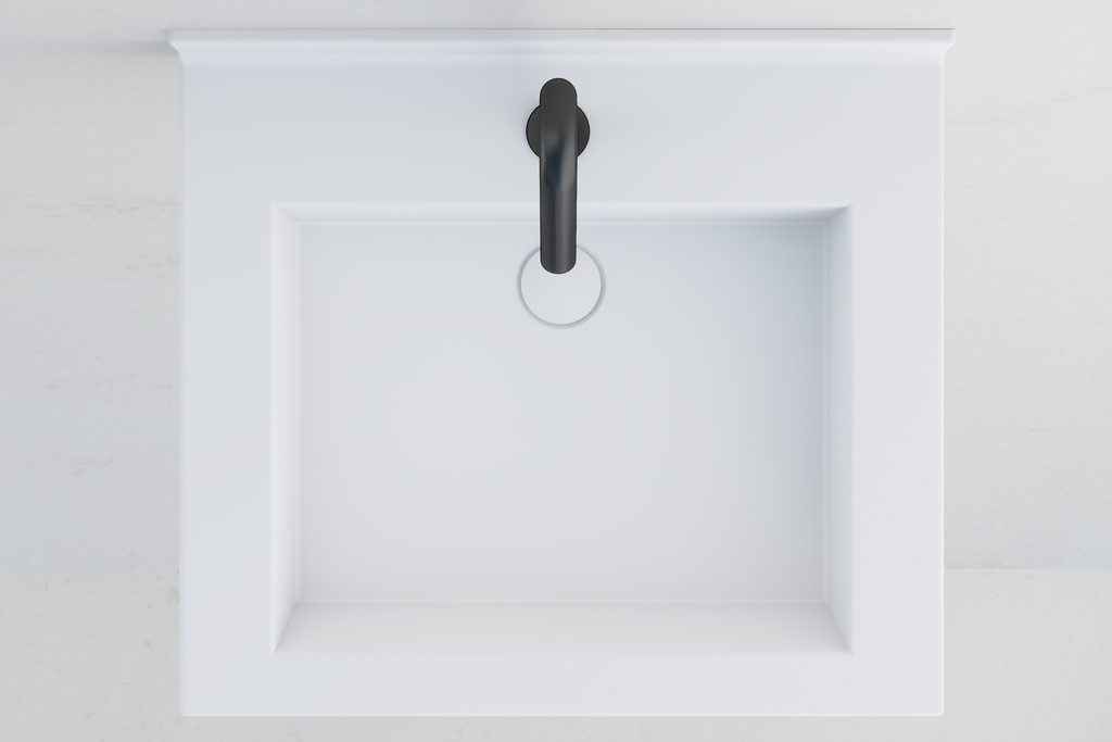 Plan vasque PMR monobloc ALCA 600 mm