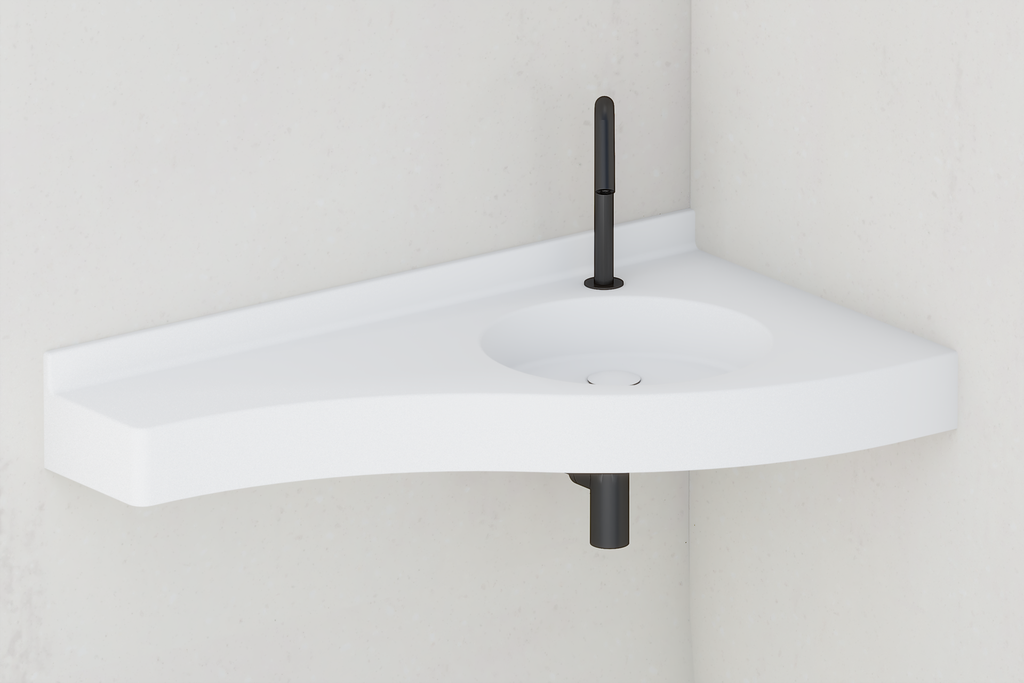 Plan vasque GOTA en angle et PMR