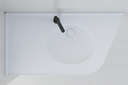 Plan vasque monobloc PMR en angle MX950