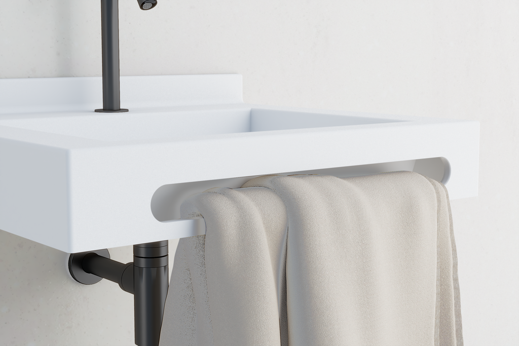 Option porte-serviette usiné