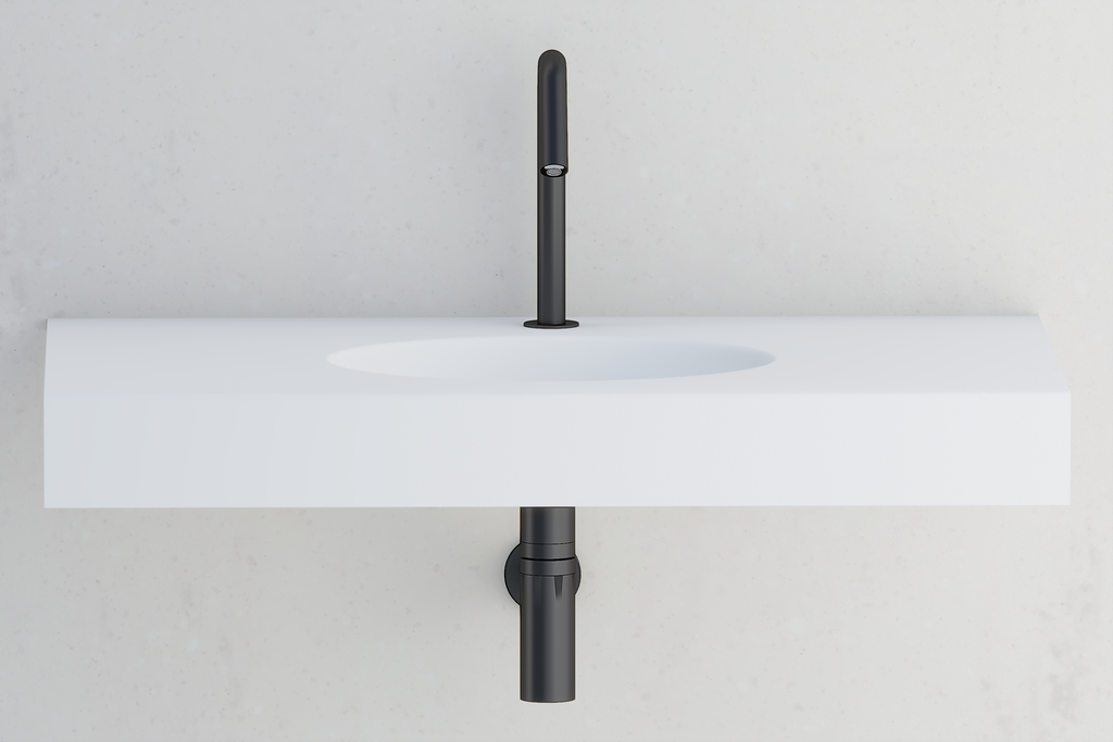 Plan vasque monobloc PMR en niche MAG900