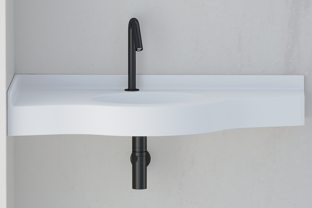 Plan Vasque d'angle ALMO monobloc PMR