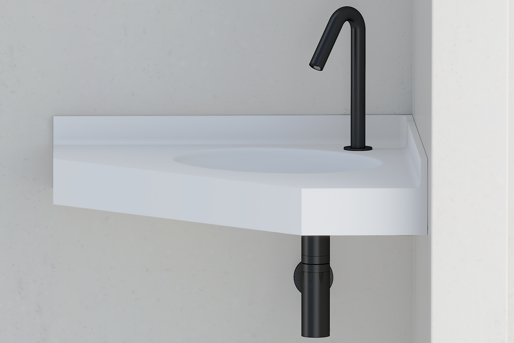 Plan vasque en angle PMR SOPP