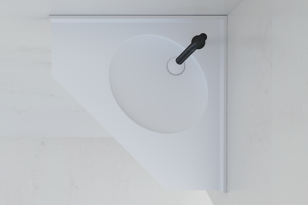 Plan vasque en angle PMR SOPP