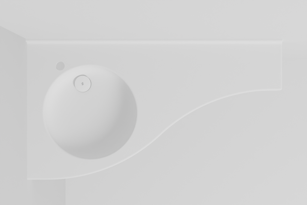 Plan vasque GOTA en angle et PMR