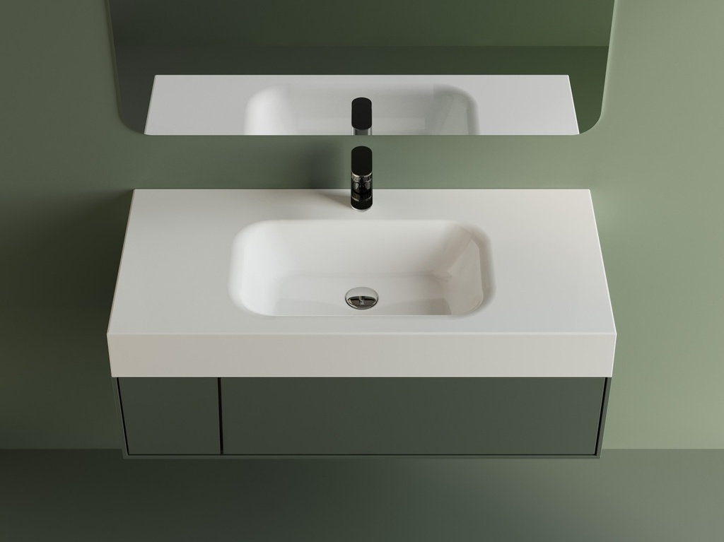 Plan sur mesure avec vasque rectangulaire