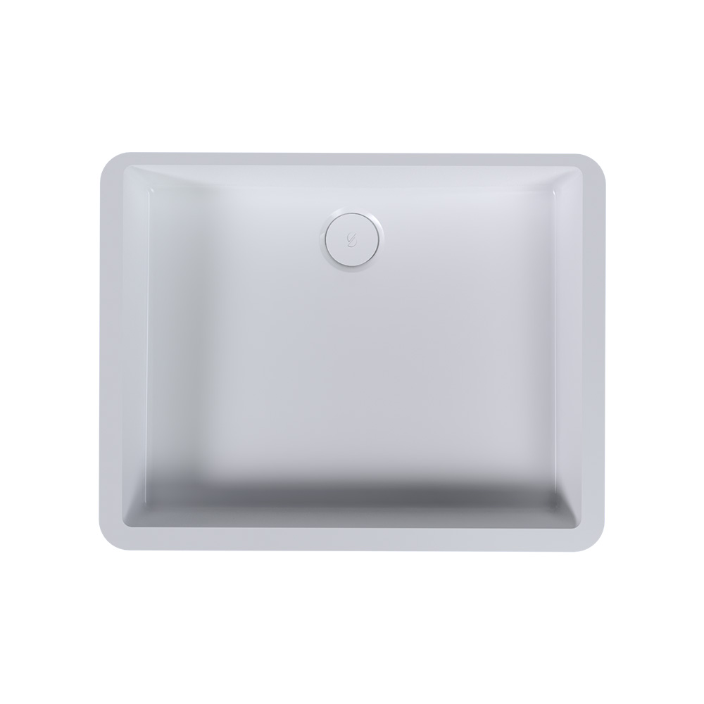 Vasque blanche rectangle Solid Surface SDB - VR450