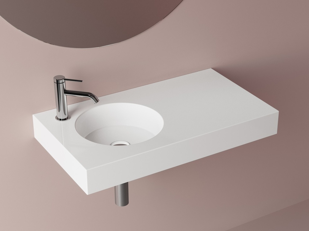 Plan sur mesure avec vasque ronde