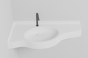 Plan Vasque d'angle ALMO monobloc PMR