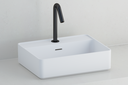 Vasque blanche à poser rectangle SUN480