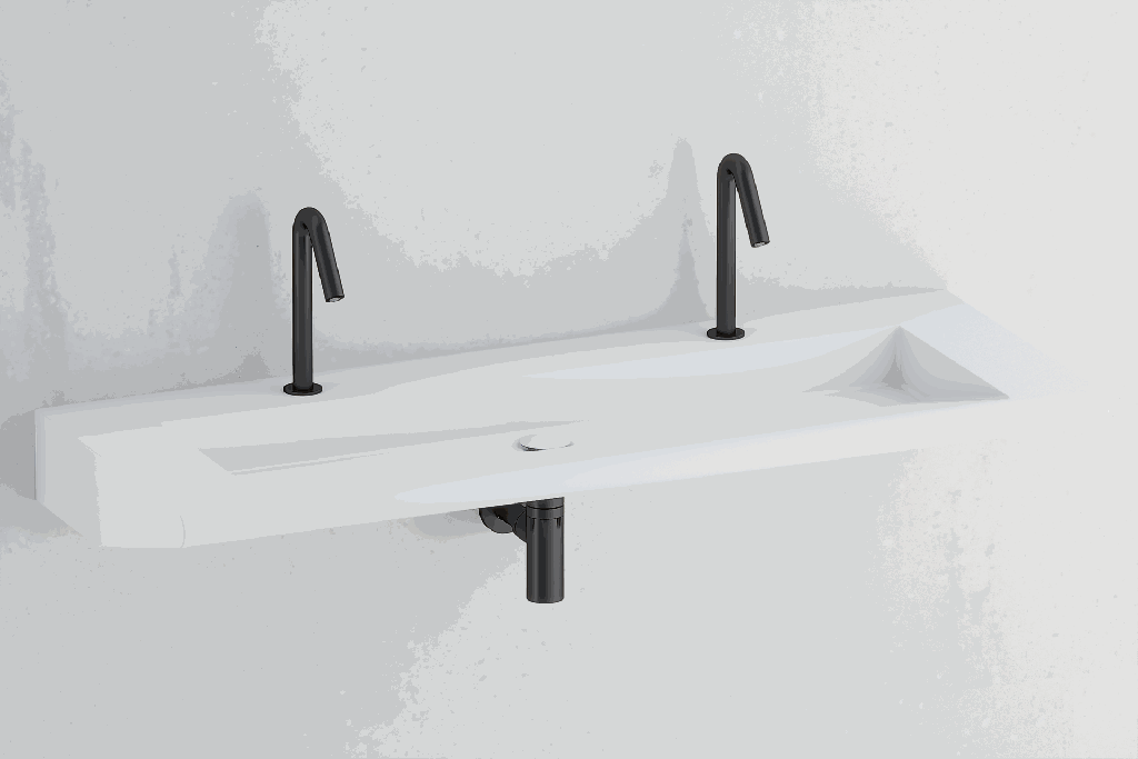 Plan vasque PMR monobloc COCODY de 1300 mm