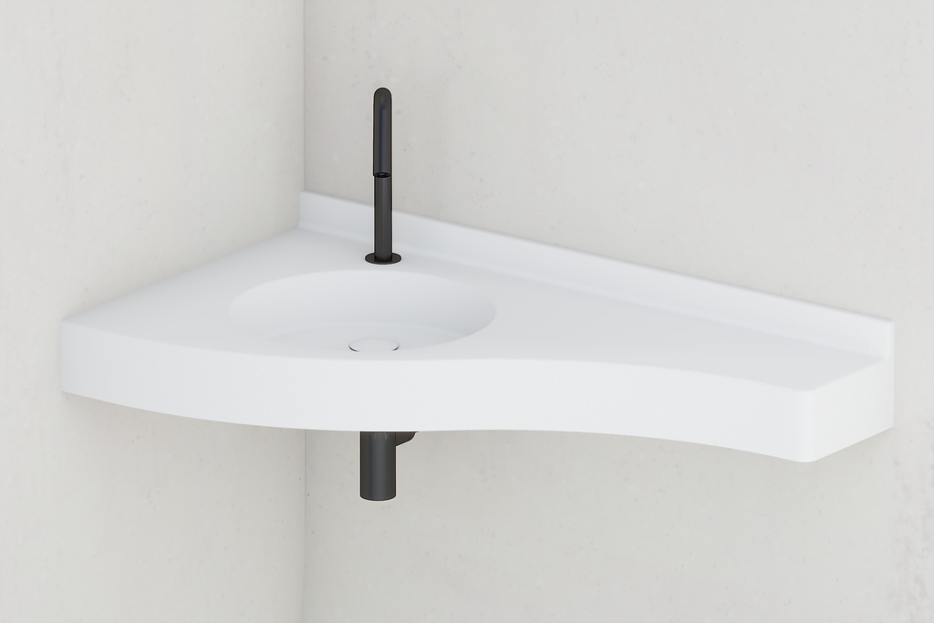 Plan vasque GOTA en angle et PMR