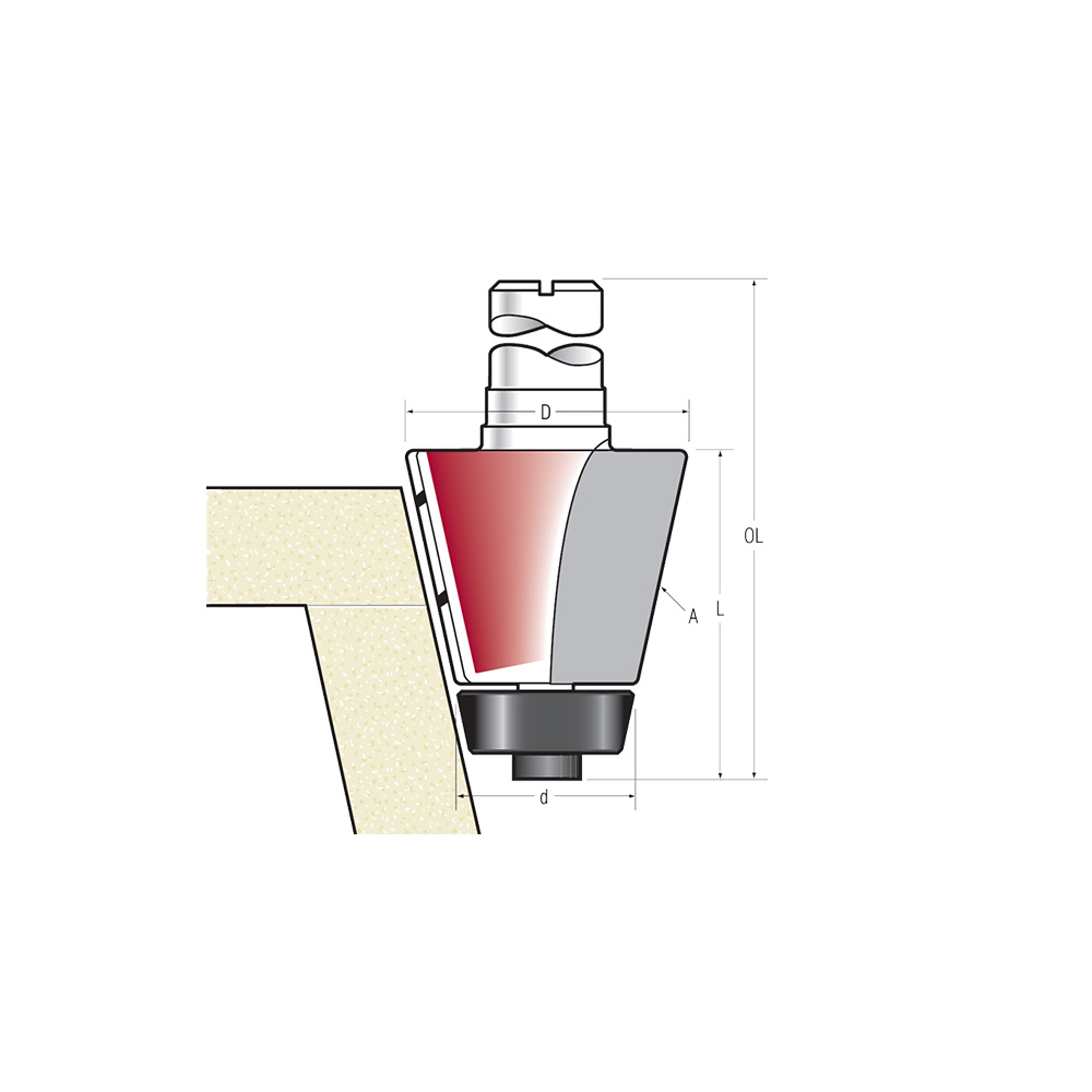 FRAISE à chanfreiner pour cuves Edgesinks - 11°