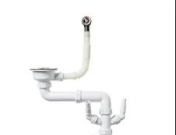 Bonde + siphon EDGE 1 cuve VIM1C INOX -COM024 5t0p1