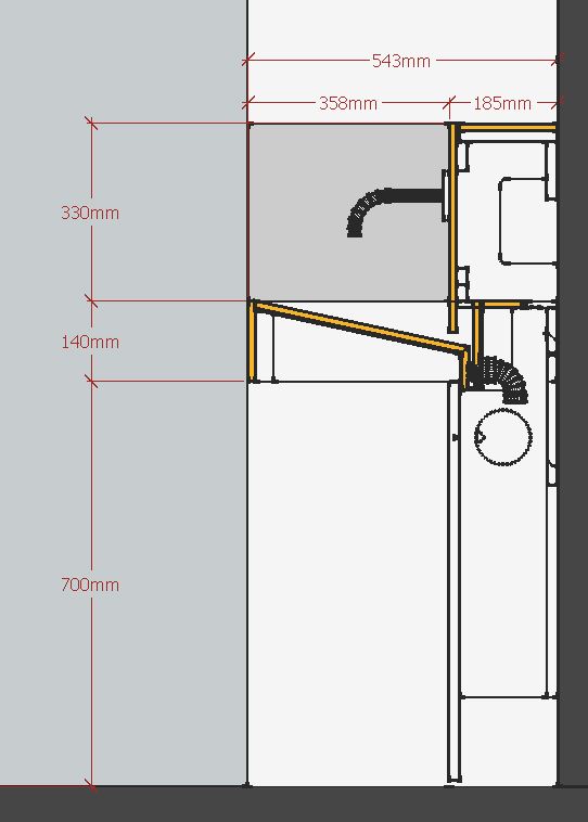 Plan Vasque Lynka + crédence mitigeur + Thallys