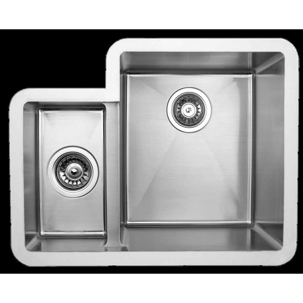 Evier cuisine 2 bacs acier inox PRFE350L