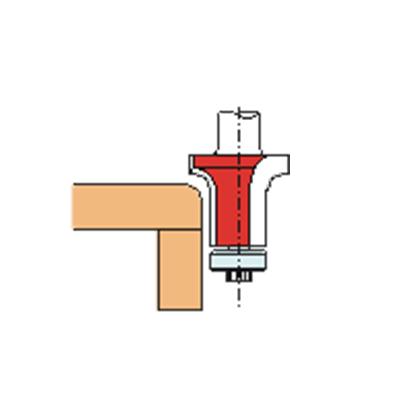 Fraise à défoncer D16 - R5 avec roulement
