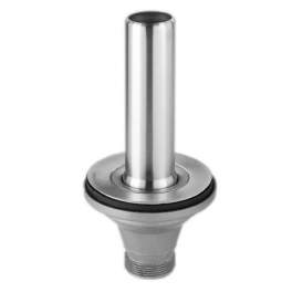 Bonde avec tube de surverse acier inox 270 mm pour évier Ø90 mm
