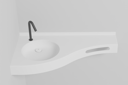 Plan vasque GOTA en angle et PMR