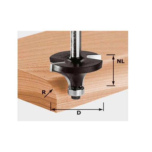 [FRAISE HW S8] Fraise à moulurer HW S8 D16,7/R2 KL