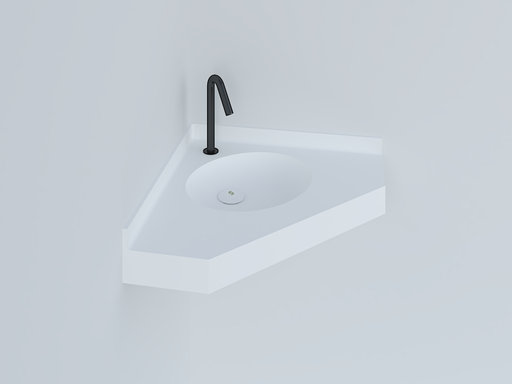 Plan vasque en angle PMR SOPP