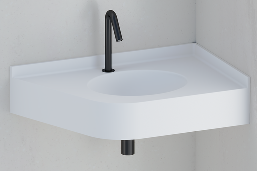 Plan vasque monobloc PMR en angle MX790