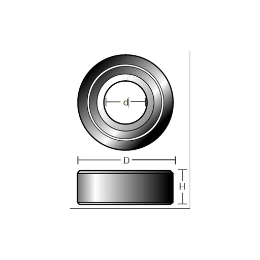 [ROULEMENT PB20] Roulements à billes pour fraise de Solid Surface -  PB20