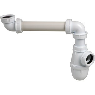[SICOSIL32] Siphon de lavabo avec tubulure gain de place pour sortie horizontale ou verticale