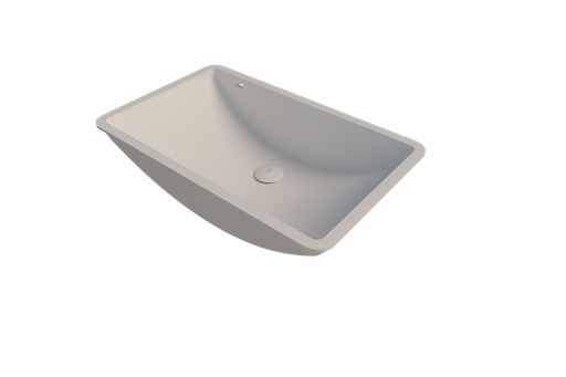Vasque rectangle blanche en Solid Surface SDB - VDM550 5t0p1