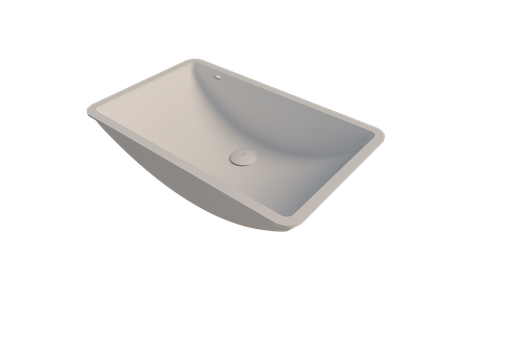 Vasque rectangle blanche en Solid Surface SDB - VDM550