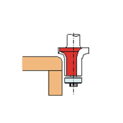 [FDR16R5] Fraise à défoncer D16 - R5 avec roulement